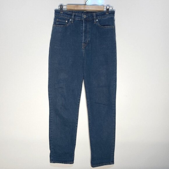 H&M SZ 6 denim mom jean ultra high waist button fly - Picture 1 of 4